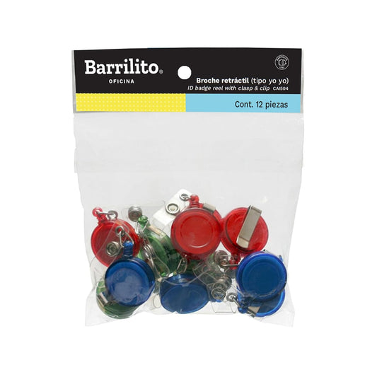 Barrilito Broche para Gafete