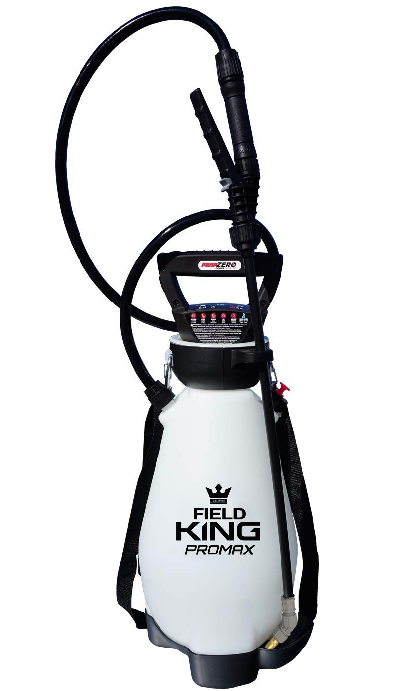 Field King 190571 - Pulverizador de batería de iones de litio con tecnología cero, 2 galones, color blanco