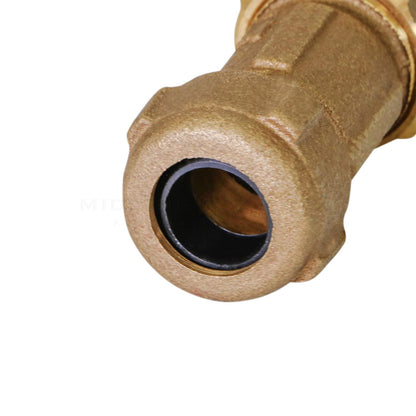 Midline Valve RSC2256 - Acoplamiento de compresión, con tuerca de embalaje, latón de 3/4 pulgadas Diámetro x 7,6 cm. Longitud
