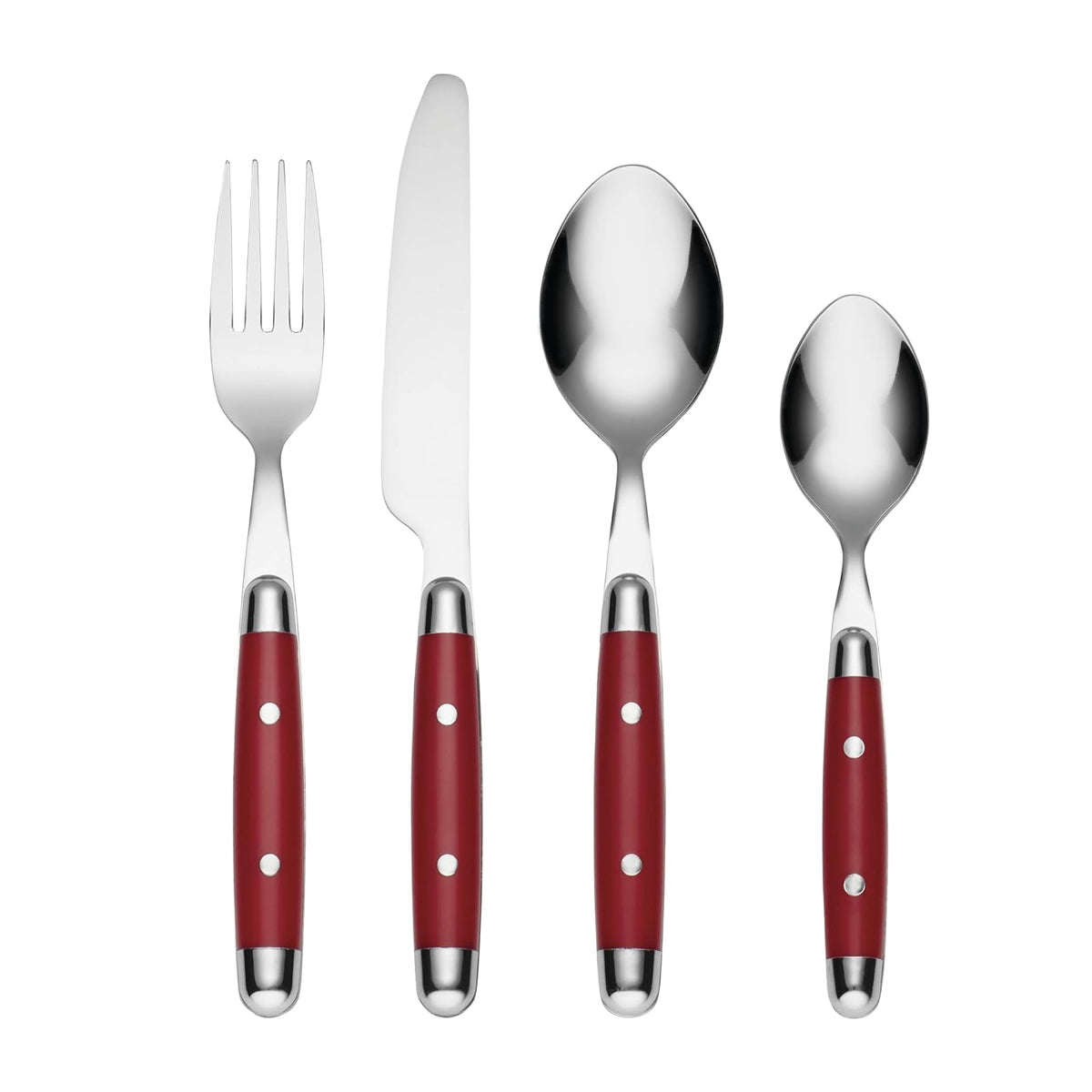Cambridge Silversmiths Jubileo Juego de Cubiertos 6 Piezas - Rojo