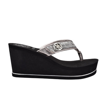 Guess GWSARRALY4 Sandalia Platino de material sintético para Dama