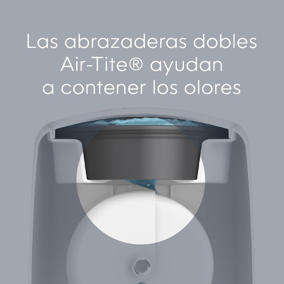 Balde Diaper Genie Complete – Blanco | Contenedor de pañales, control de olores, pedal, filtro de carbón, recambio, esencial para habitación de bebé