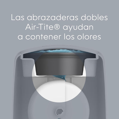 Balde Diaper Genie Complete – Blanco | Contenedor de pañales, control de olores, pedal, filtro de carbón, recambio, esencial para habitación de bebé