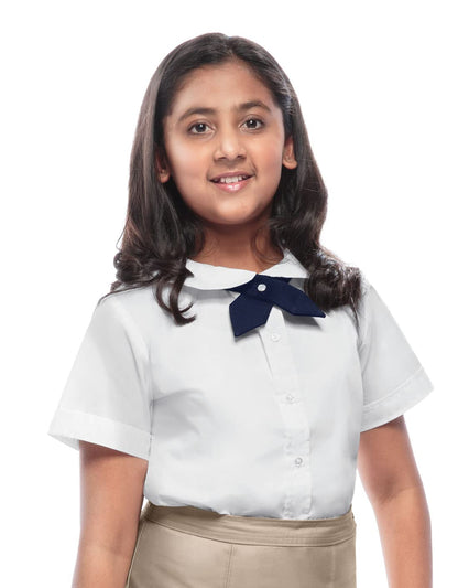 Classroom Girls' Short Sleeve Peter Pan Blouse