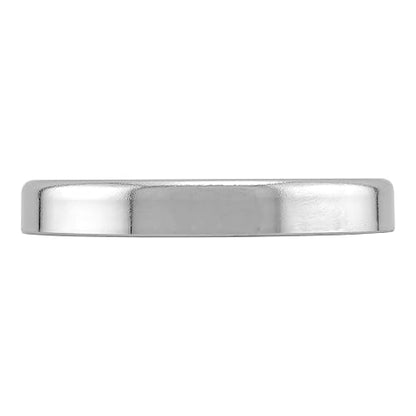 Master Magnetics Cierre de Imán Redondo RB80PRCX2 | Placa Cromada, Agujero Central 0.27", Diámetro 3.2", Grosor 0.445", 100 lb, Plata, Paquete de 2