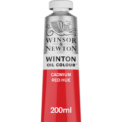 Winsor & Newton Winton Pintura de Óleo 200 ml - Rojo (Cadmium Red Hue 095)