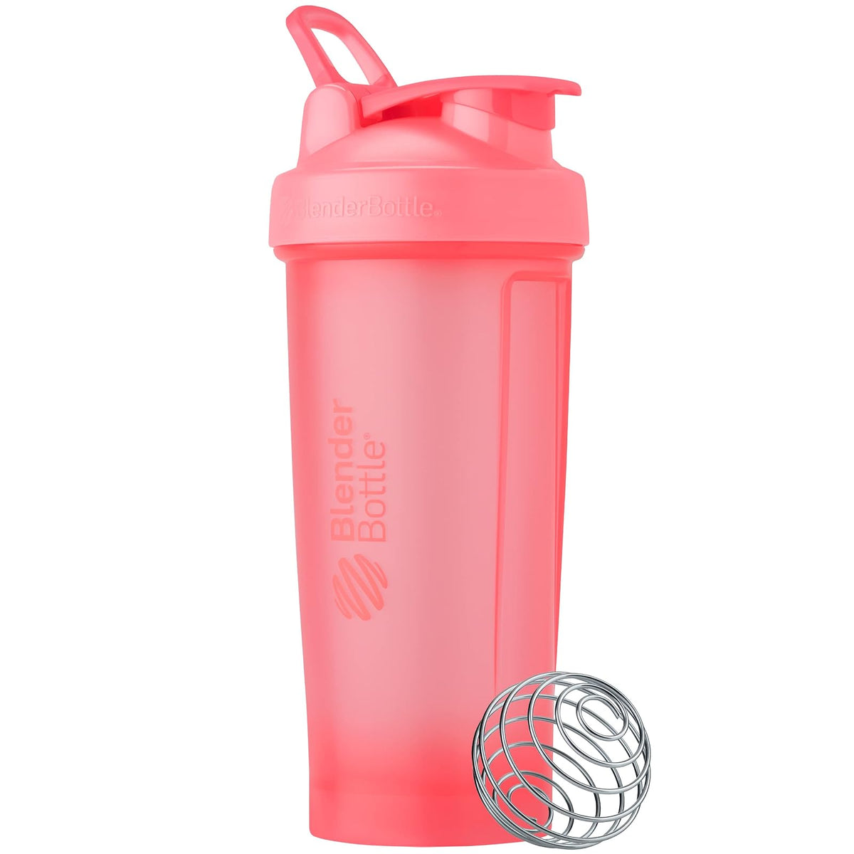 BlenderBottle Botella mezcladora clásica V2, perfecta para batidos de proteína y pre-entrenos, 28 onzas, rosa claro