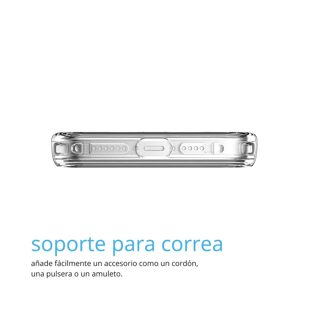 Avana Ice Funda con MagSafe Compatible con iPhone 15 Pro MAX, Resistente a Caídas de 3m, Bisel Elevado, Protección Antimicrobiana - Transparente