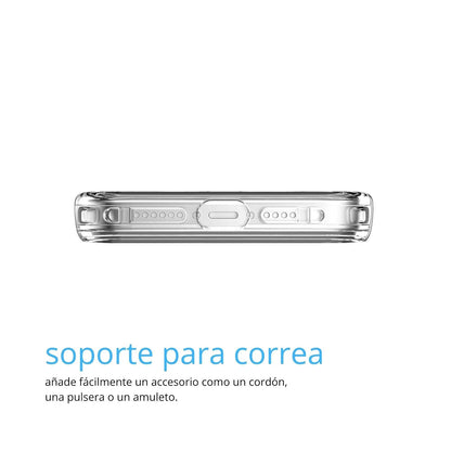 Avana Ice Funda con MagSafe Compatible con iPhone 15 Pro MAX, Resistente a Caídas de 3m, Bisel Elevado, Protección Antimicrobiana - Transparente