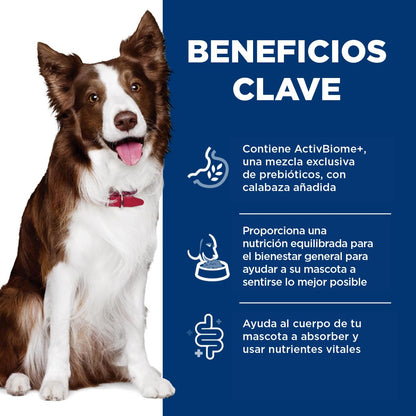Hill's Science Diet Alimento Húmedo Digestivo para Perro Adulto 12Pack 363G | Alimento húmedo Hill's para perro, cuidado digestivo, bienestar del microbioma, heces firmes, ingredientes de alta calidad