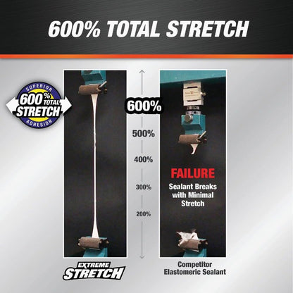DAP 7079818715 Extreme Stretch Wht 10.1 O Raw Building Material, 10.1 oz, White