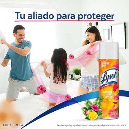 Lysol Desinfectante Antibacterial para Superficies Fragancia Mango & Hibiscus 538g g