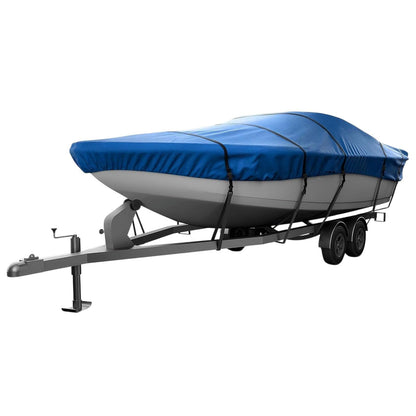 Seal Skin Covers Funda Universal para Barco, Cubierta Impermeable de Grado Marino para Barcos de 14'-16' de Largo y hasta 90" de Ancho, Resistente y con Protección UV, Ideal para Botes de Pesca - Azul océano - 14'-16'L x 90"W (beam)