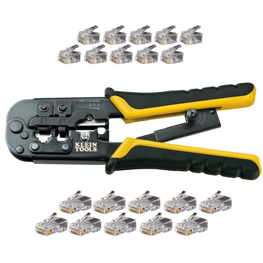 KLEIN TOOLS VDV226-817 | Kit Modular | Voz Y Datos | Crimpadora
