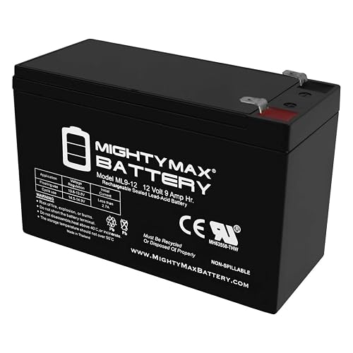 Mighty MAX Battery ML9-12 - Batería Recargable SLA 12 V 9 Ah - Producto de Marca