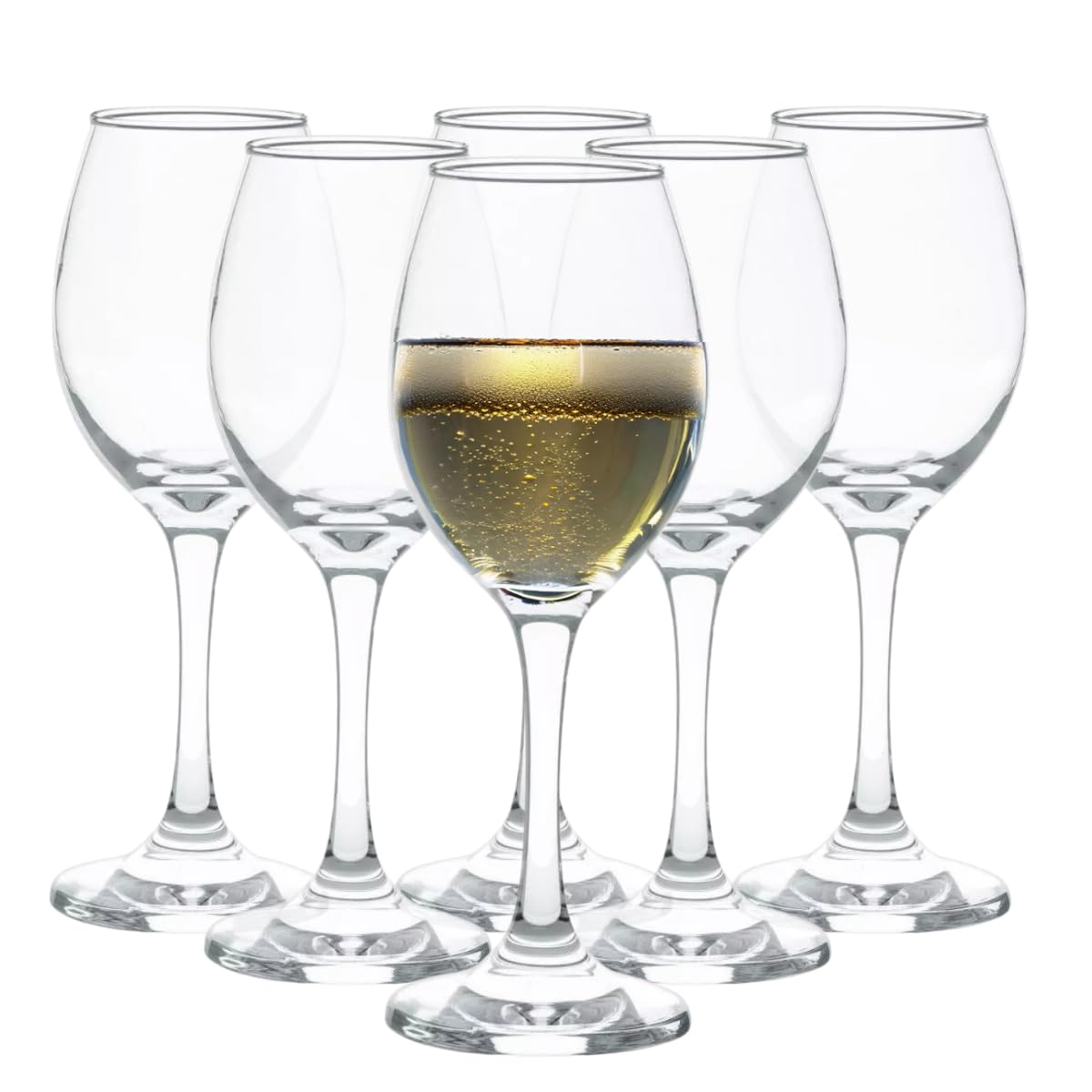 Cristar Rioja Juego de 6 Copas de Vidrio para Vino, Agua de 386 ml