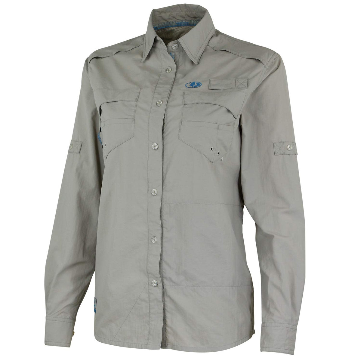 Mossy Oak Camisa de Pesca de Manga Larga De Manga Larga para Mujer