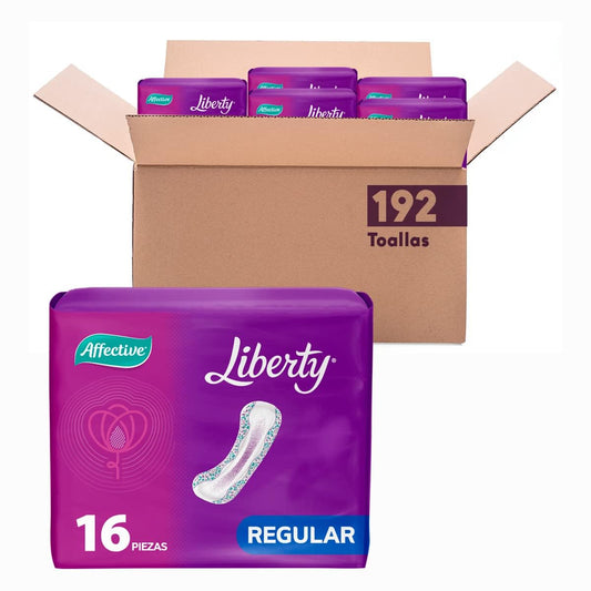 Affective Liberty Toallas para Incontinencia Femenina, Talla Mediano, 192 Piezas