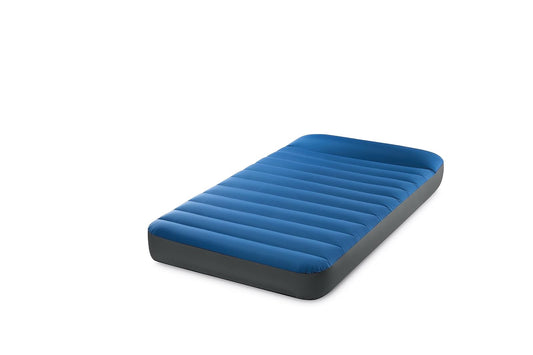 Intex 64011E TruAire - Colchón de Camping de Lujo de TPU: Fiber-Tech - Laminado Resistente a pinchazos - Bomba de Aire USB QuickFill - Capacidad de Peso de 300 Libras - Tamaño Doble