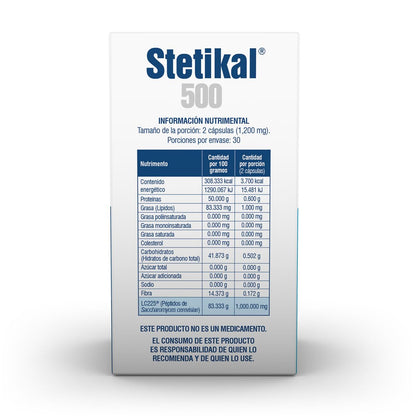 STETIKAL 500 X 60 CÁPSULAS