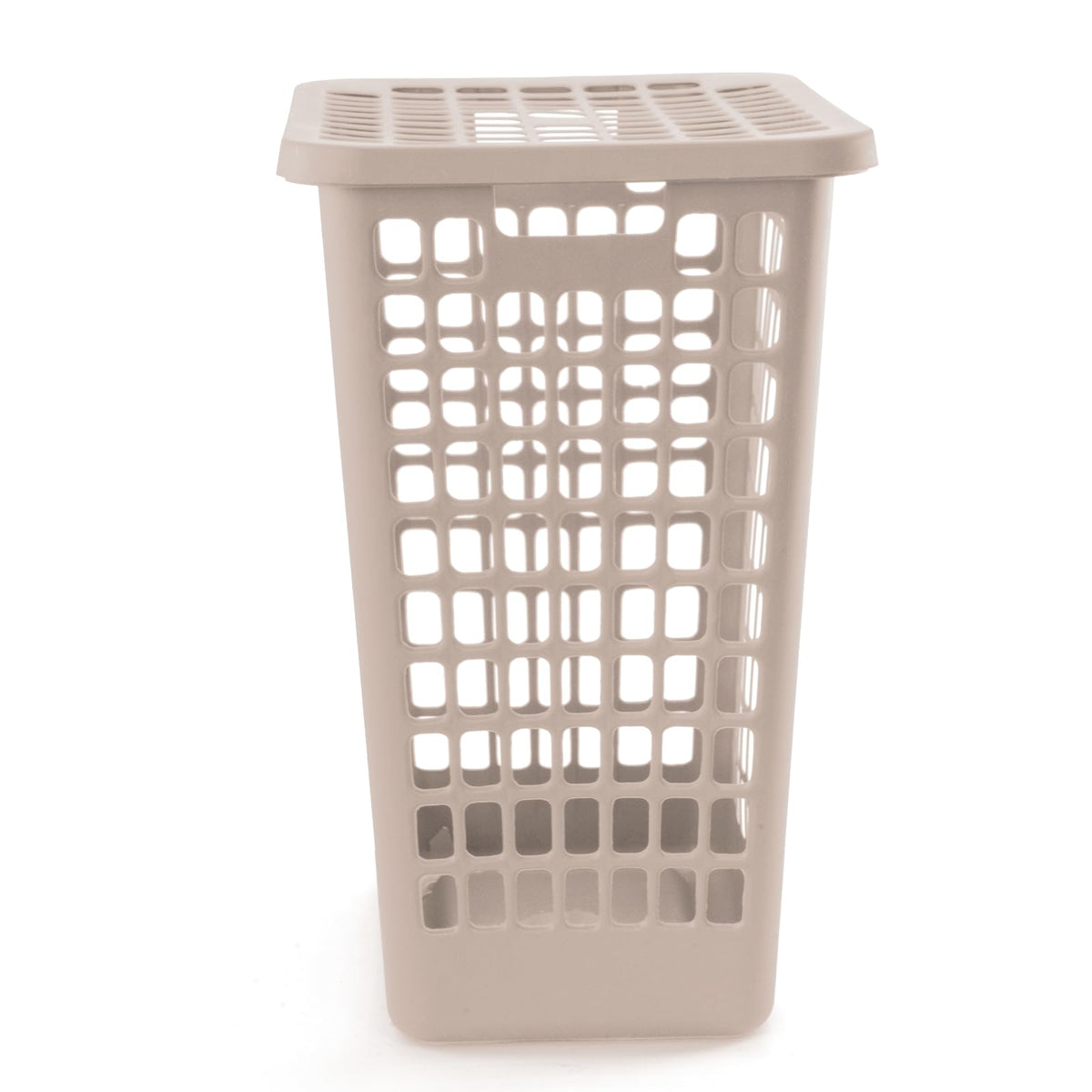 Guateplast Cestos para Ropa con Tapa 55 L | Juego de 2, beige, polipropileno, libre de BPA, asas ergonómicas