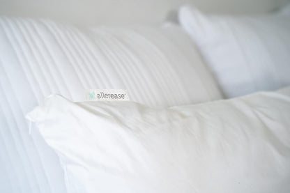 Aller-Ease Protector de Almohada 100% algodón Transpirable para Dormir, tamaño Queen 30 x 20 Pulgadas, Paquete de 4, Color Blanco