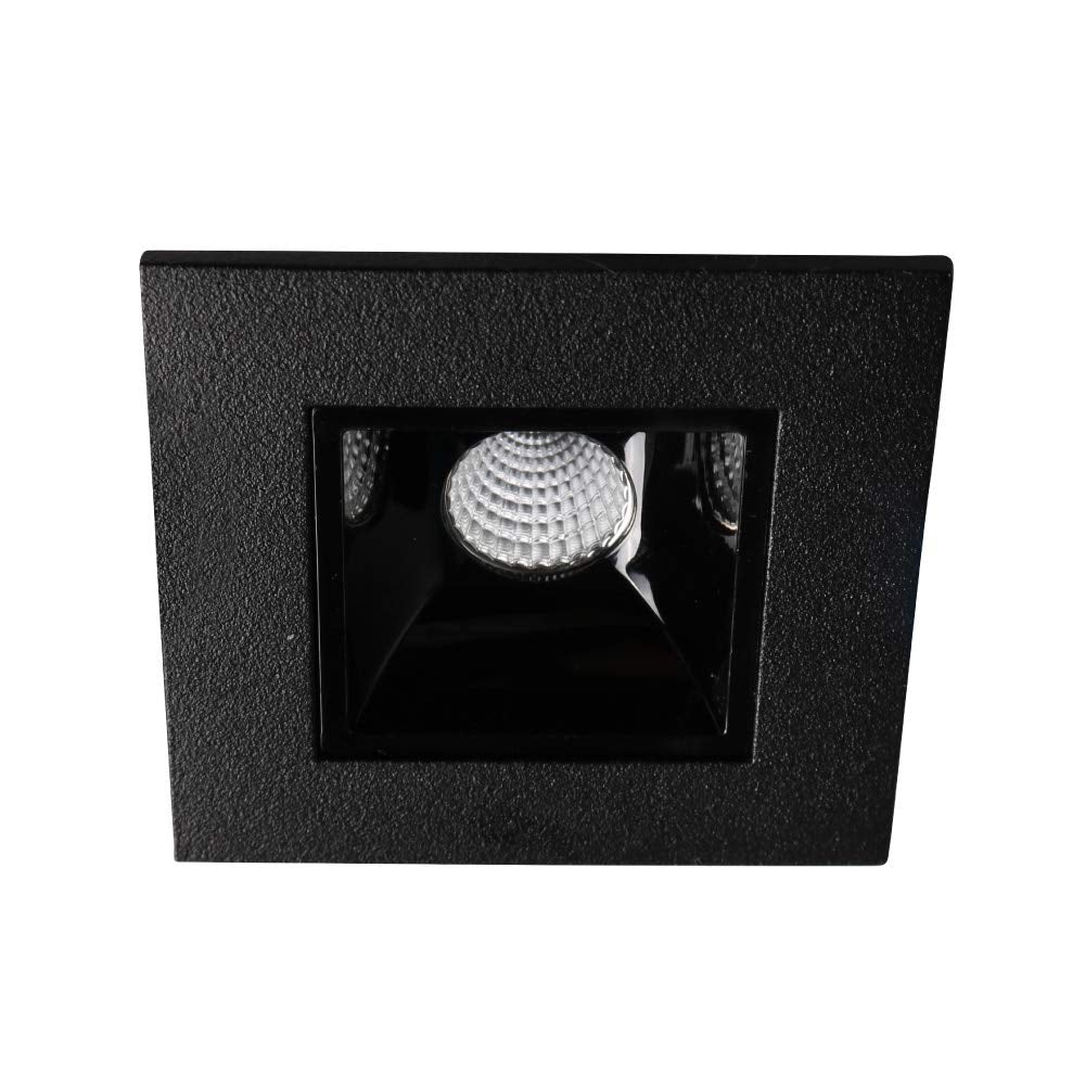 Tecnolite Lampara Empotrado en Techo Negro 3W Luz suave cálida 3YDLED3161MV30N