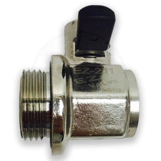 EZ Oil Drain Valve Válvula de Drenaje de Aceite 27 mm-2.0, Plateado, EZ-211