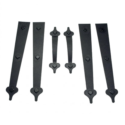 Household Essentials Garage Handle and Hinge Magnets – Decorative Magnetic Hardware Steel Doors, Easy Installation, Durable & Weatherproof, Set of 6 - Bisagras estándar