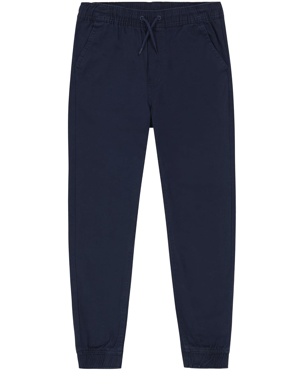 Nautica - Pantalones Deportivos de Uniforme Escolar para niño, Cintura elástica con Cierre de cordón, Tela de Sarga elástica - 10-12 Husky - Azul Marino