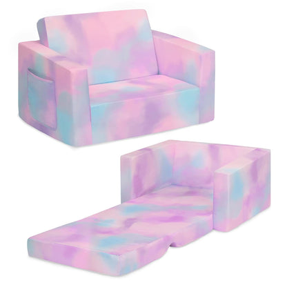Delta Children Silla Cozee Flip-out Convertible 2 en 1 en Sillón Reclinable para Niños
