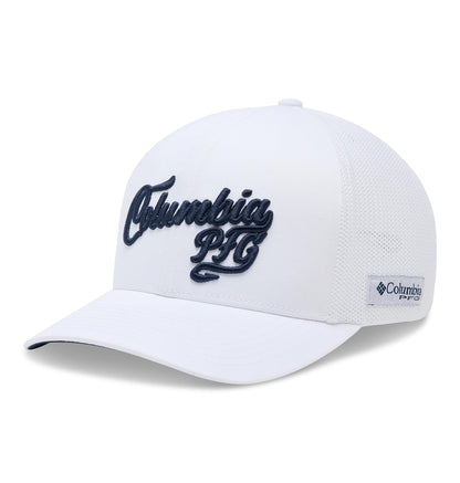 Columbia PFG Patch Mesh Ball Cap Tapa Unisex Adulto - 2XL - Logotipo blanco - guión