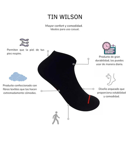 Wilson 10 Piezas Tin para Hombre, Color Negro, Talla Única, 8782