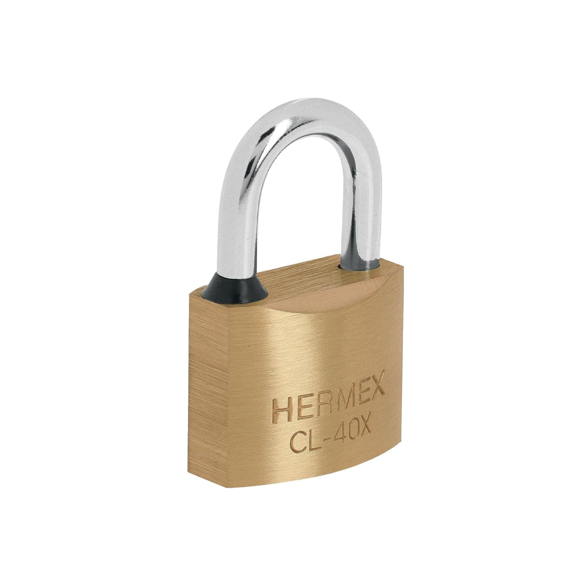Hermex Candado de Latón con Gancho Corto, Nivel de Seguridad 7 - 40 mm