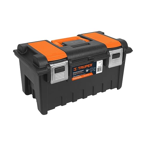 Truper CHA-19S, Caja para herramienta 19" con compartimentos y broches metálicos