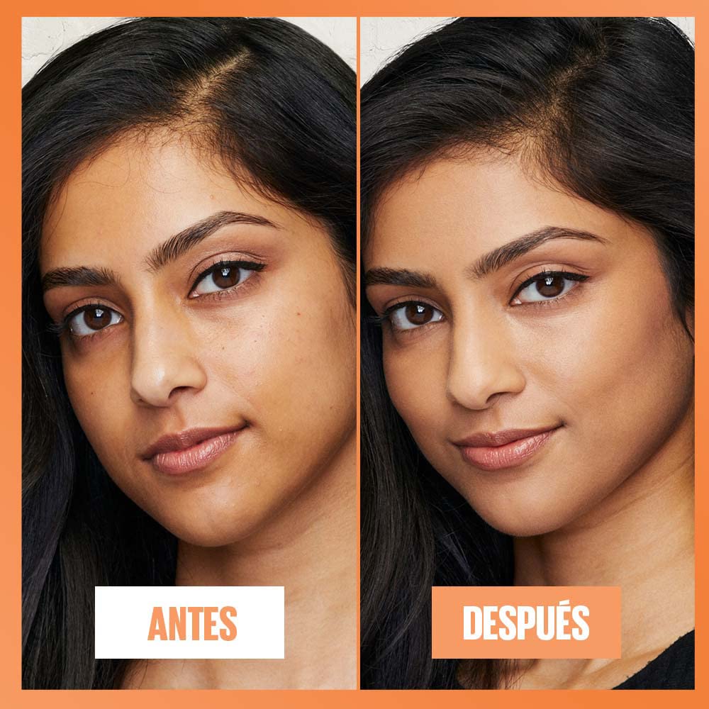 Maybelline Base de maquillaje Fit Me Fresh Tint 07, 30 ml, larga duración, alta cobertura, para todo tipo de piel, fórmula con Vitamina C y protector solar FPS50