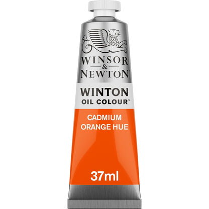 Winsor & Newton Winton Pintura al Óleo, Tubo de 37 ml - Tubo de 37 ml - Tono naranja cadmio