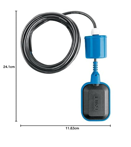 Foset FLE-6, Flotador eléctrico con cable de 6 m nivel ajustable