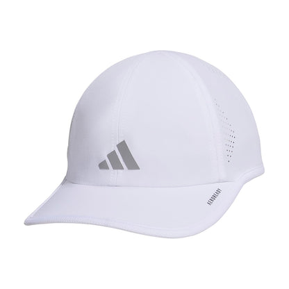 adidas Superlite Gorra Deportiva Unisex - Talla Única - Blanco - Plata Metálico - 3.0