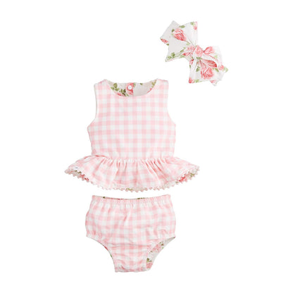 Mud Pie Traje de baño Reversible Rosa Traje DE BAÑO Reversible Rose para Bebé-Niñas