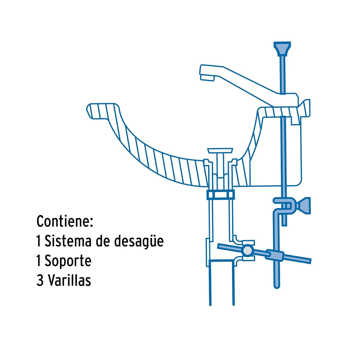 Foset DE-151, Sistema de desagüe automático para lavabo