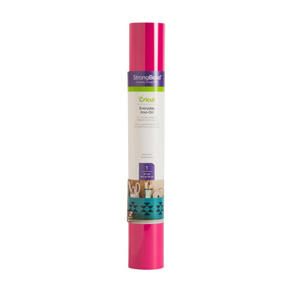 Cricut Everyday Iron On Vinilo Termoadhesivo, 30.5 x 61 cm - Party Pink - 12" x 2ft