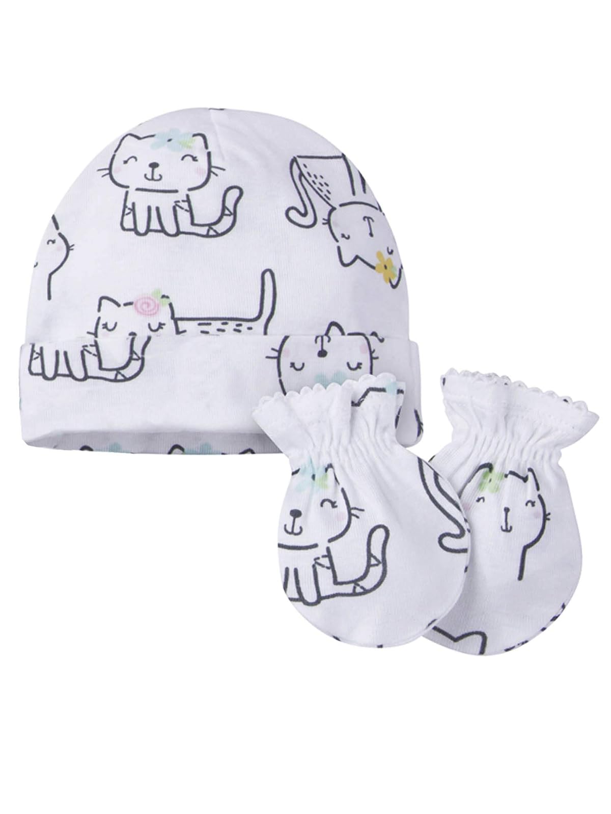 Onesies Brand Juego de gorro y manoplas de 12 piezas Manoplas para Bebé-Niños