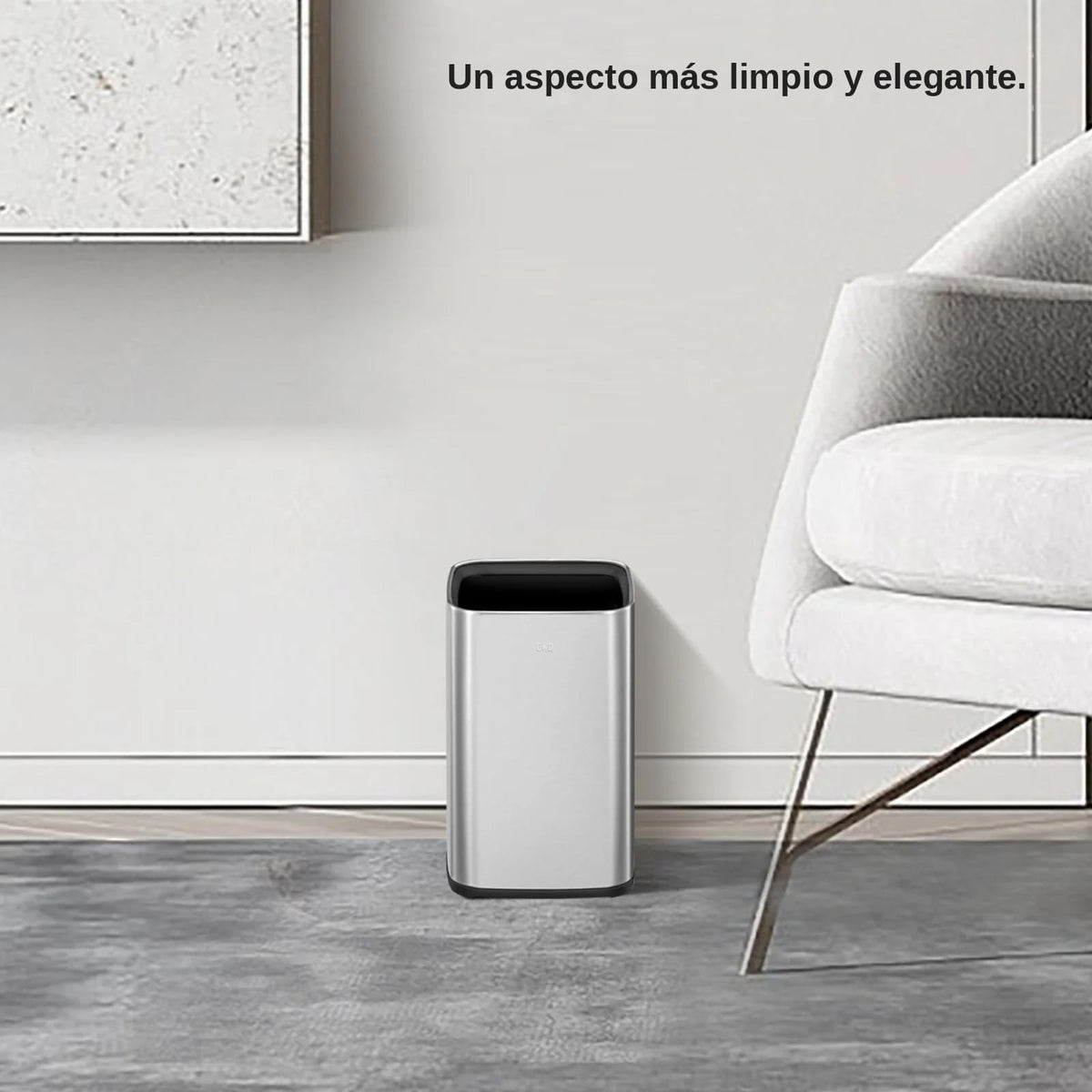EKO Bote de Basura Abierto 10 L Baño | Apertura superior amplia