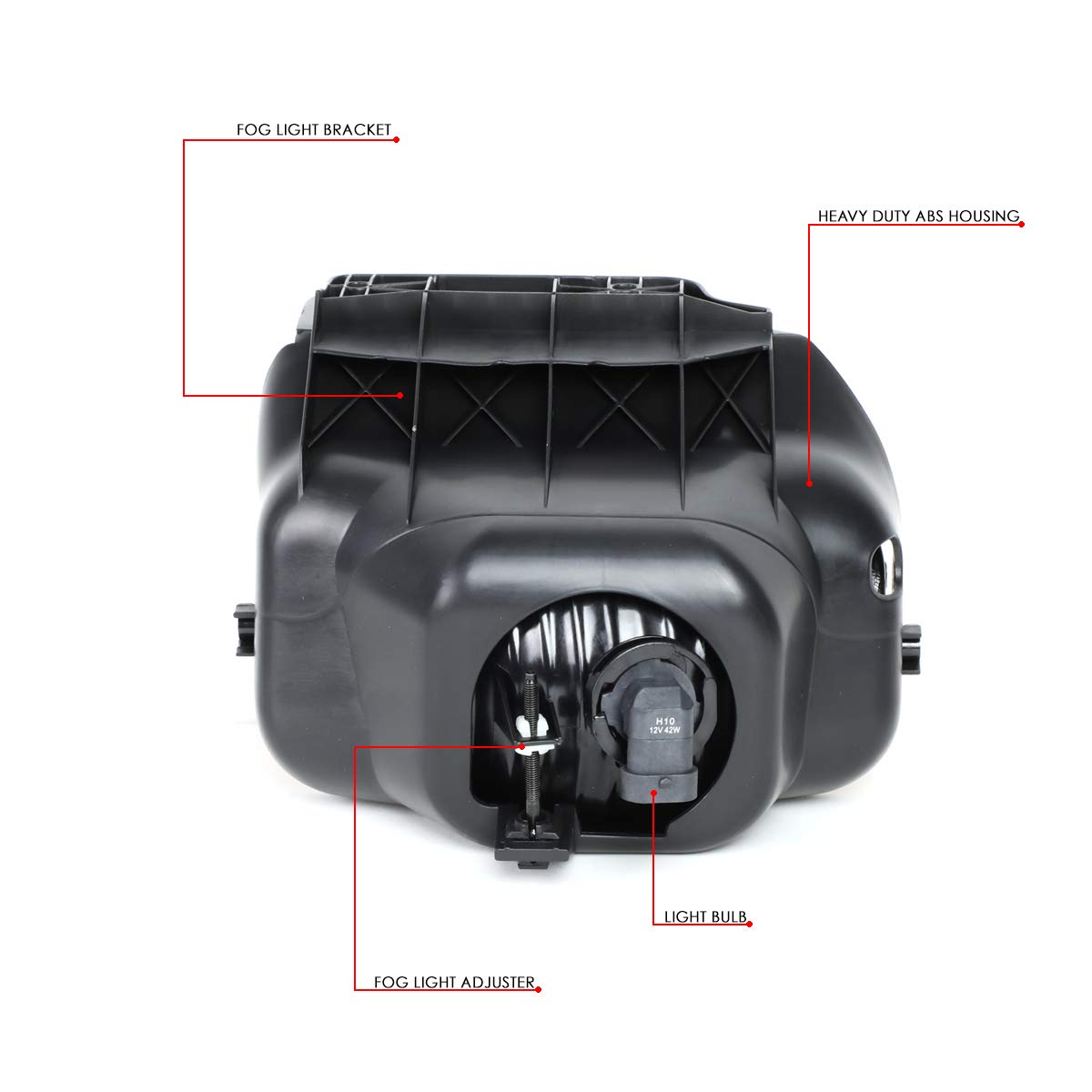 DNA Motoring Luz Antiniebla Lente Ahumada para Parachoques Delantero de Chevy Silverado 2004-2006 FL-ZTL-306-SM