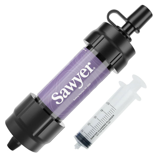 Sawyer Products SP350 Mini Sistema de filtración de Agua, Filtro y émbolo de Limpieza Solamente, Individual, Morado