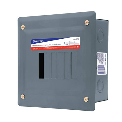 Volteck CCE-4 Centro de Carga Empotrable 4 Polos - 6 polos