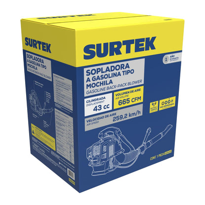 Surtek SAG526 Sopladora/aspiradora con Motor a Gasolina 26cc