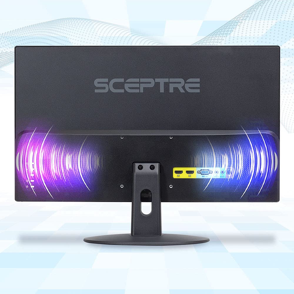 Sceptre New 22 Inch 1080p LED Monitor 1920 x 1080 75Hz HDMI x2 VGA 99% sRGB Build-in Speakers, Blue Light Shift Machine Black (E22 Series)