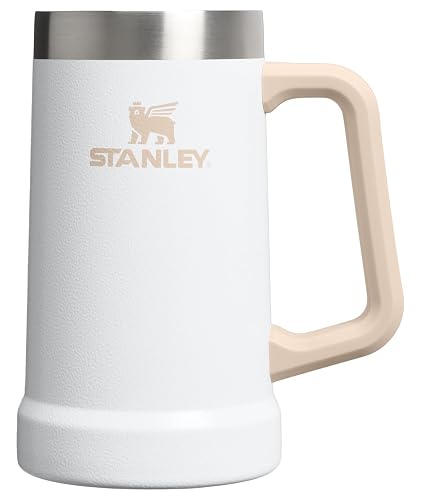 STANLEY Stay-Chill Beer Stein 24 onzas | Mango de agarre grande resistente | Vaso de cerveza, capacidad para 2 latas, taza de fiesta de acero inoxidable aislada, sin BPA, helada martillo
